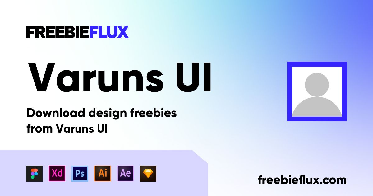 2 freebies for Figma, Adobe XD and Sketch by Varuns UI