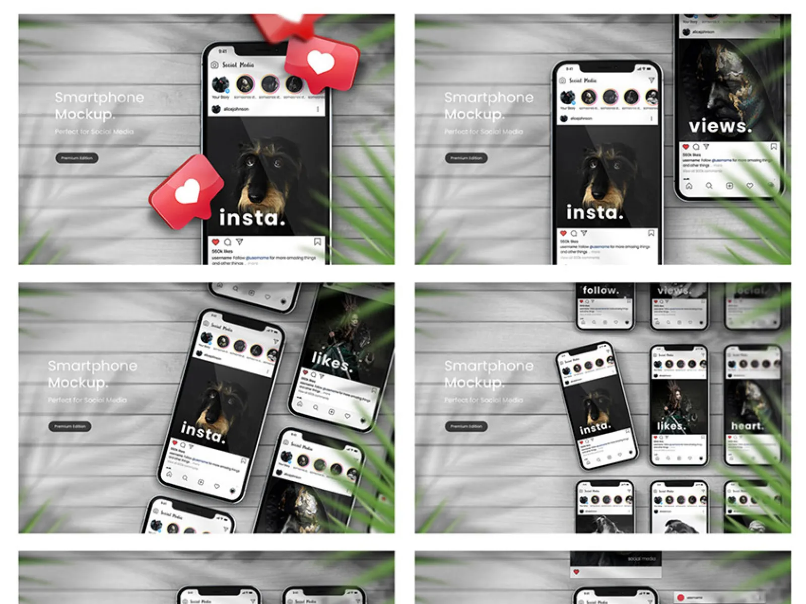 10 Instagram Mockups for Figma and Adobe XD