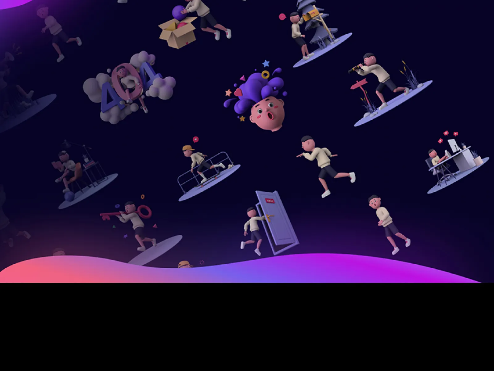 1000+ 3D Illustrations for Figma and Adobe XD