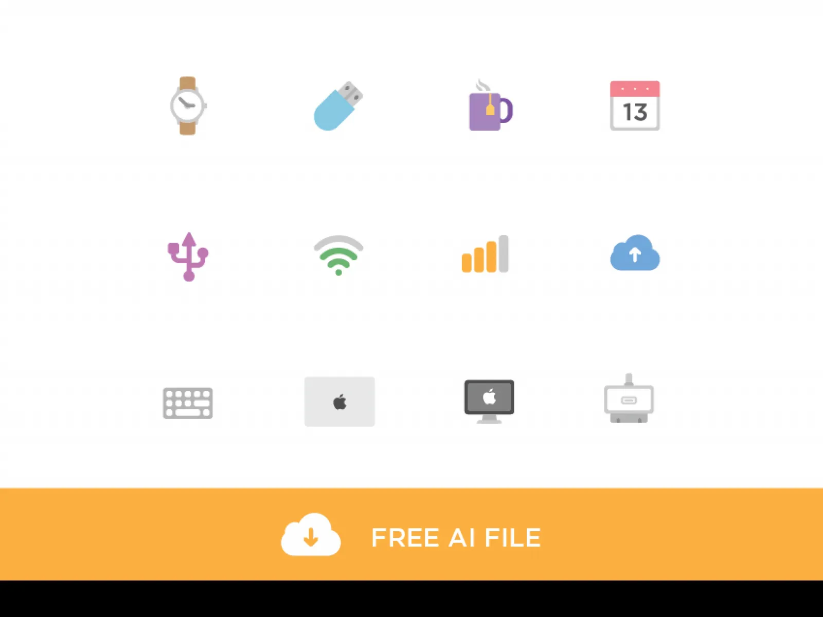 12 Tech Free Icons for Figma and Adobe XD