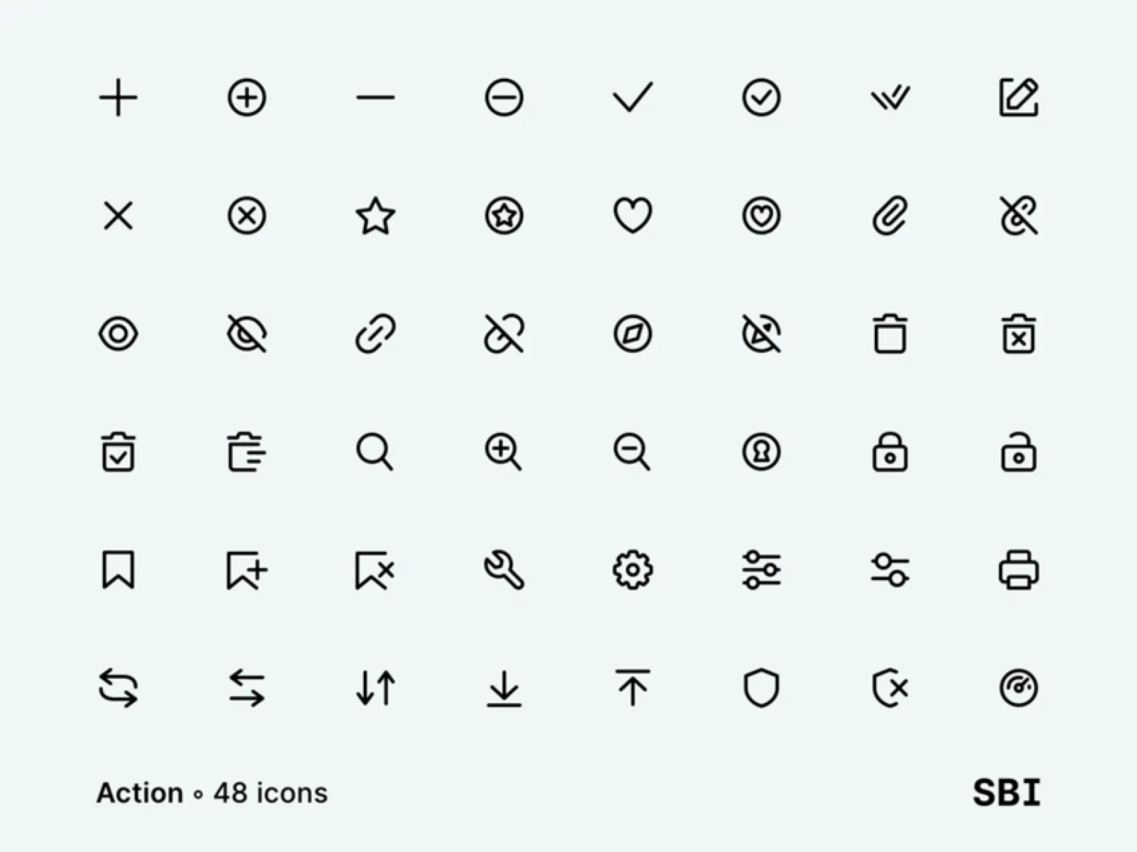 128 Super Basic Icons for Figma and Adobe XD