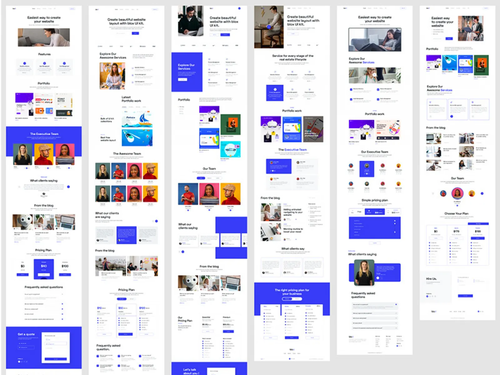200+ UI Design Blocks for Figma and Adobe XD