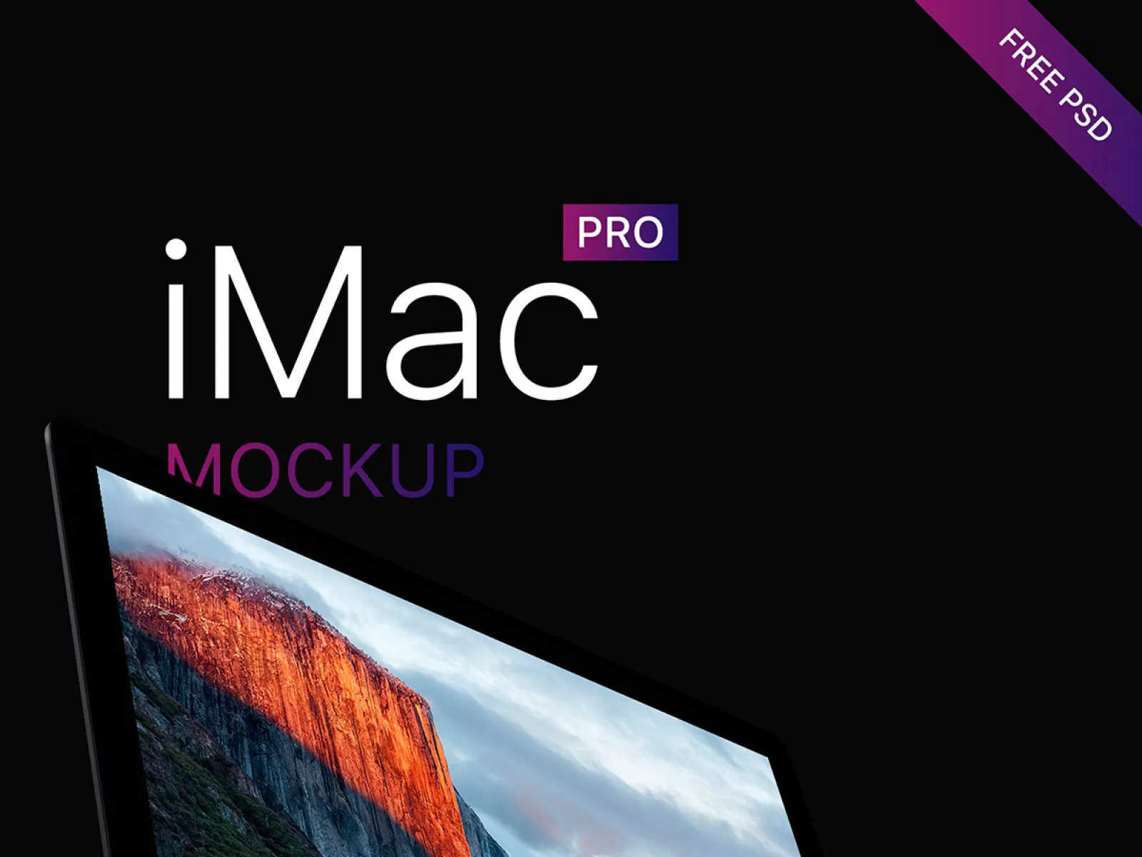 3 iMac Pro Free Mockups for Figma and Adobe XD
