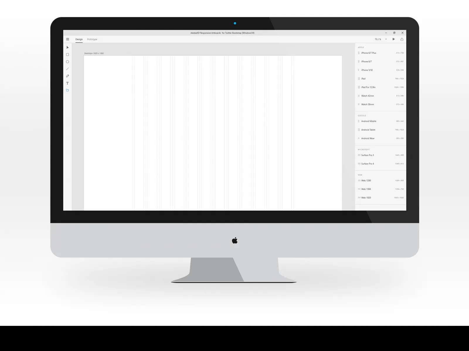 4 Responsive Grid Artboards for Figma and Adobe XD