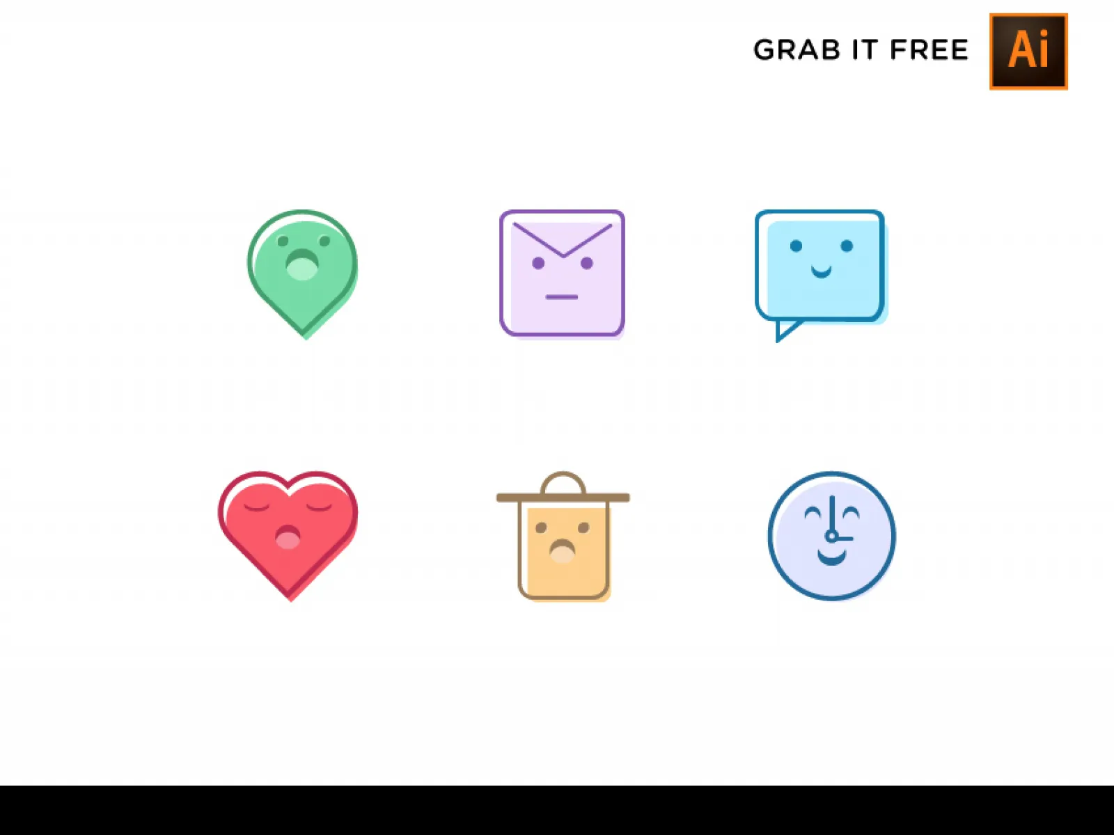 6 Cute & Sweet Free Icons for Figma and Adobe XD
