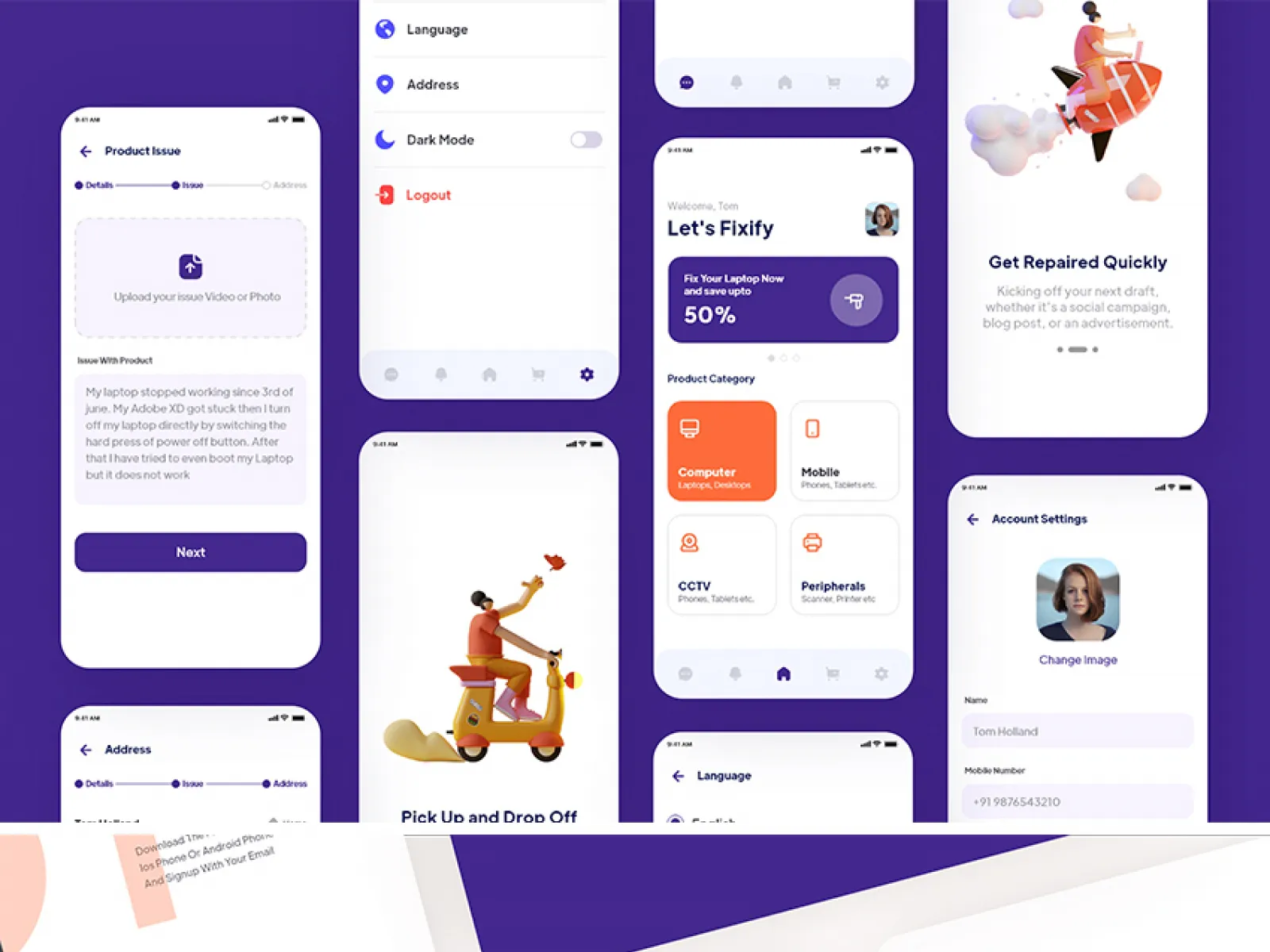 App and Website Design for Figma and Adobe XD