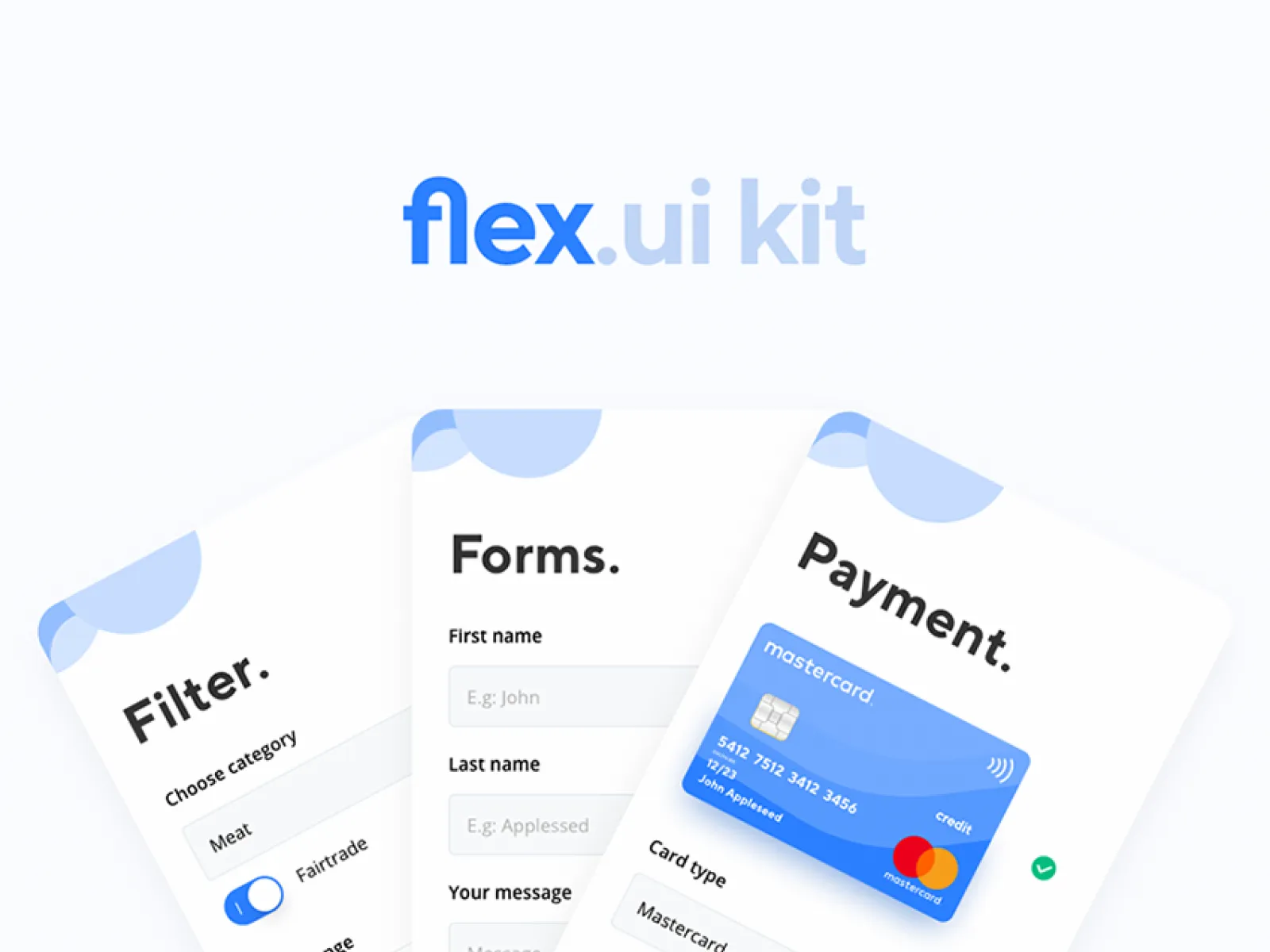 Basic Style UI Kit for Figma and Adobe XD