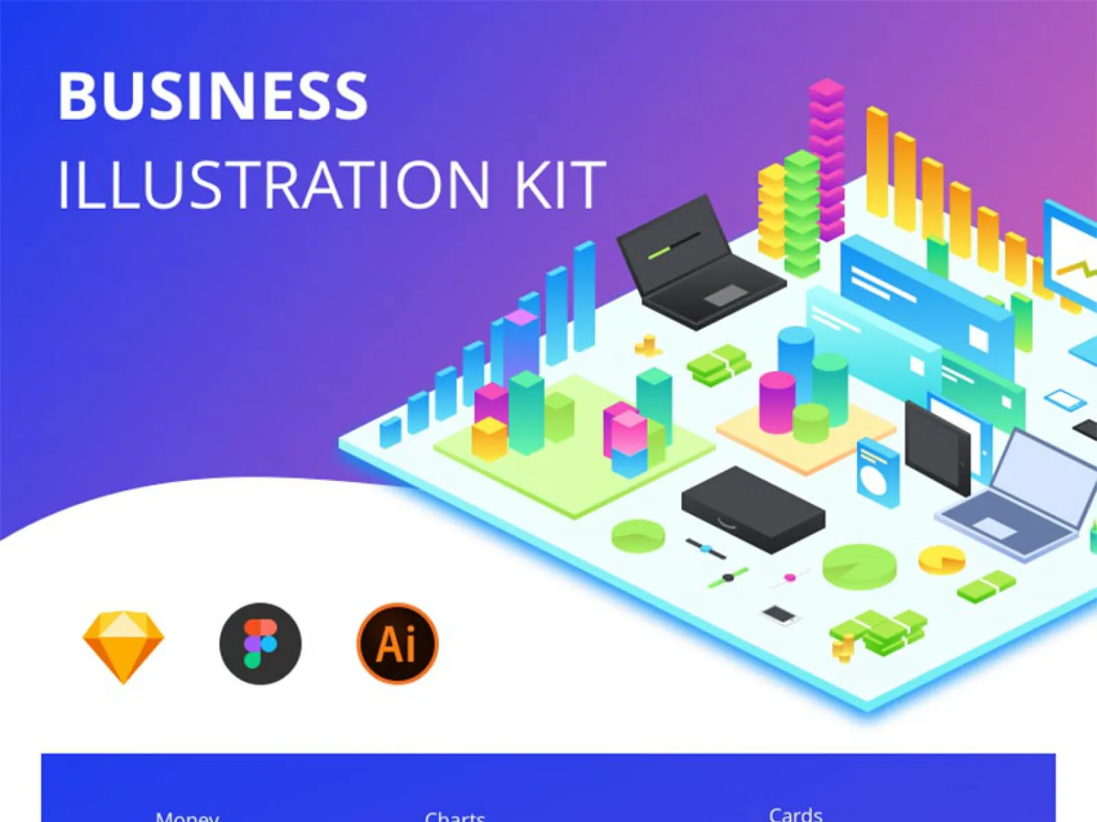 Business Illustration UI Kit for Figma and Adobe XD