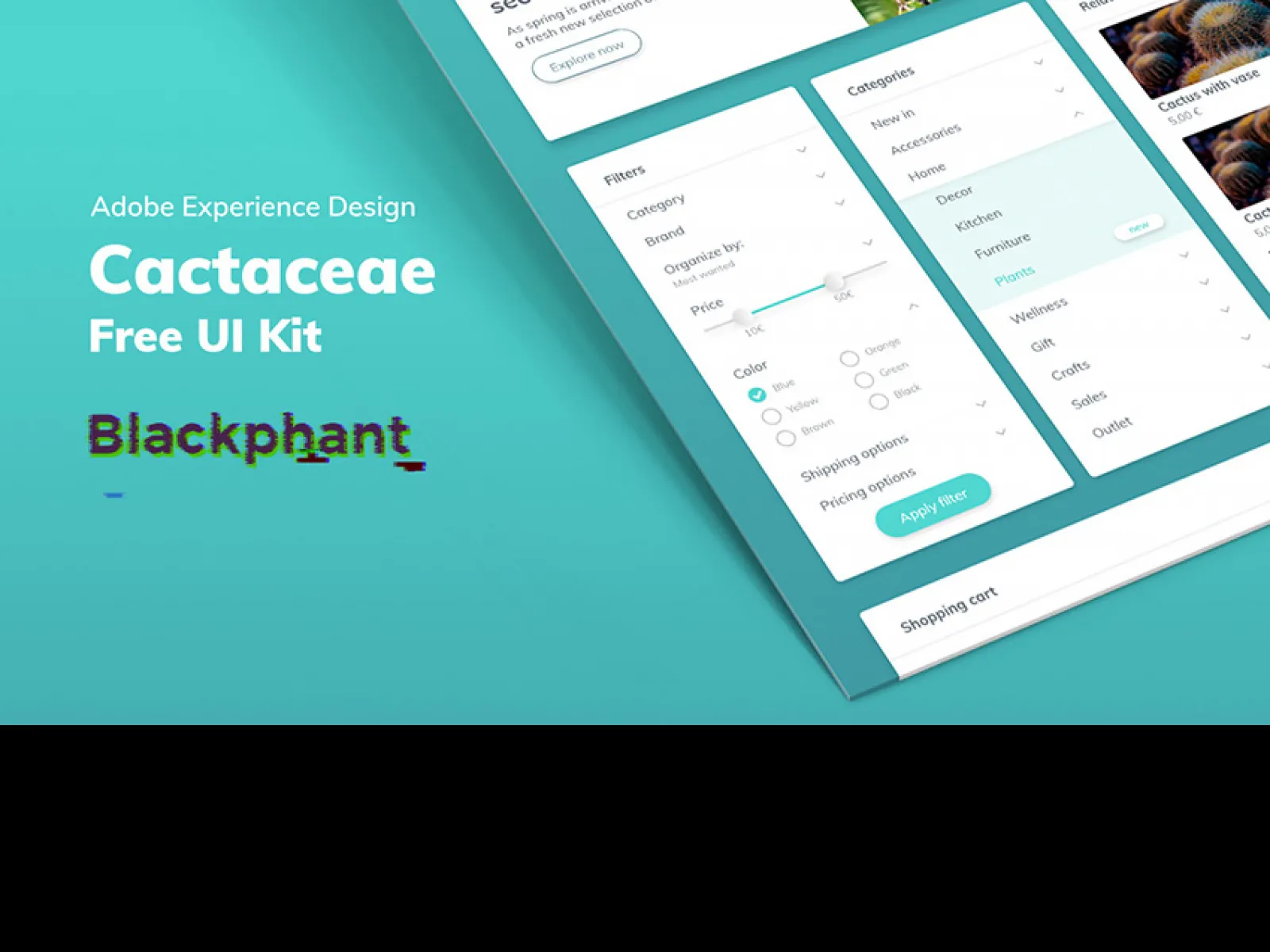 Cactaceae Free Web UI Kit for Figma and Adobe XD