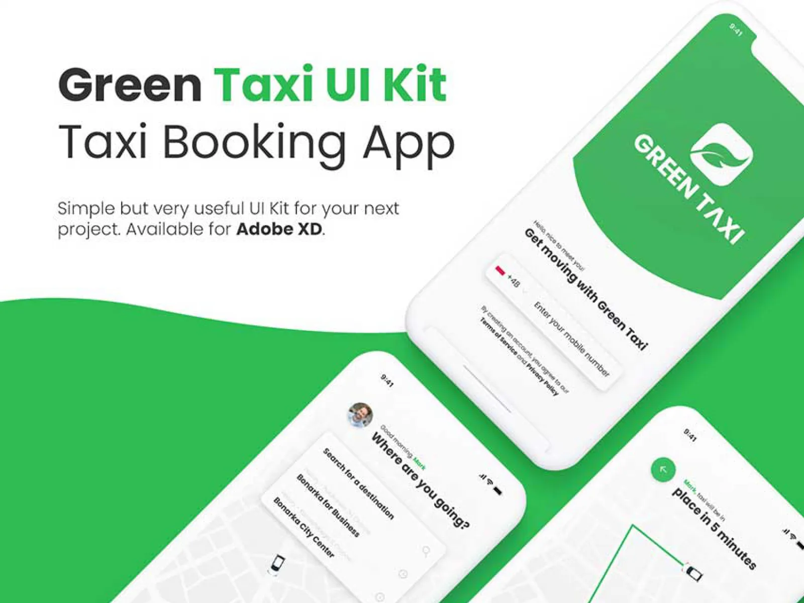 Car Booking App for Figma and Adobe XD