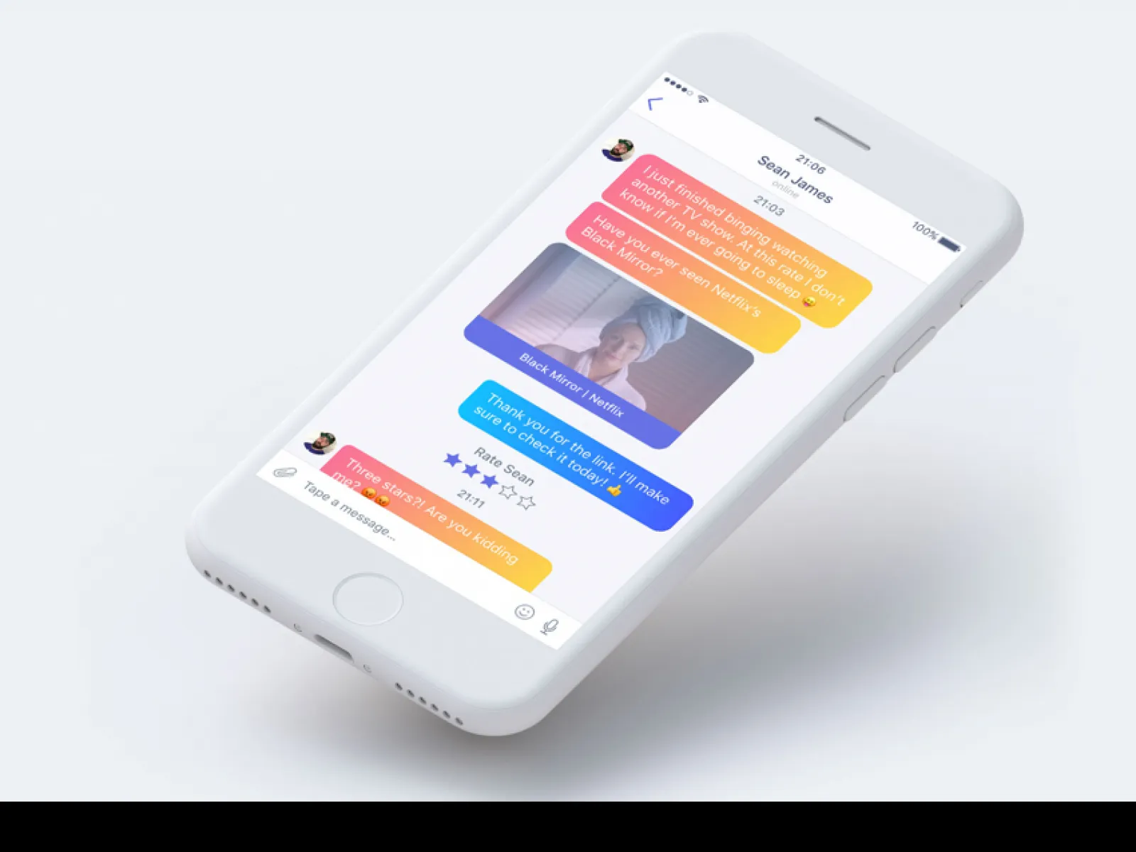 Chat Message UI Kit for Figma and Adobe XD