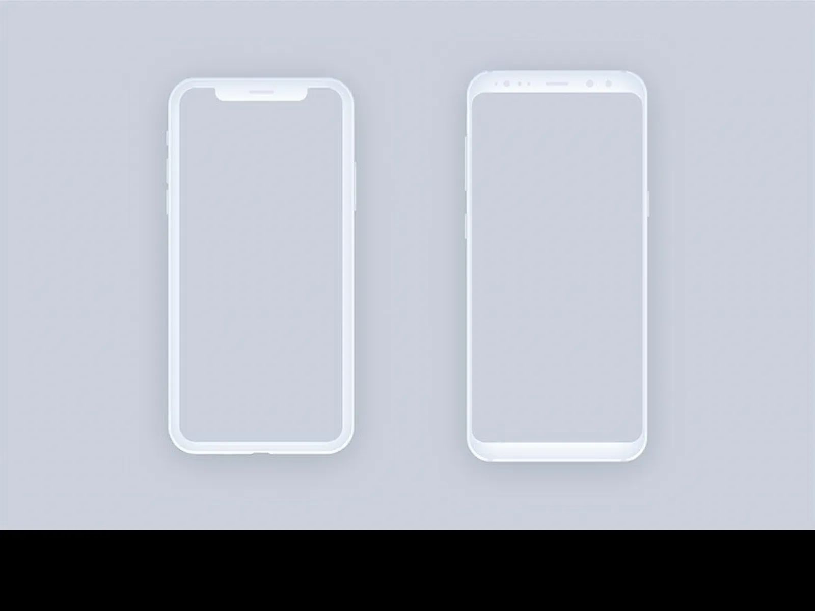 Clean and Minimal Mockups for Figma and Adobe XD