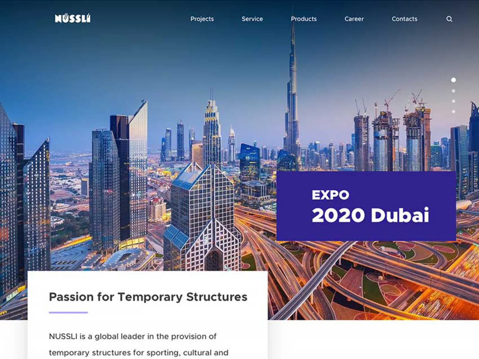 Construction Landing Page for Figma and Adobe XD