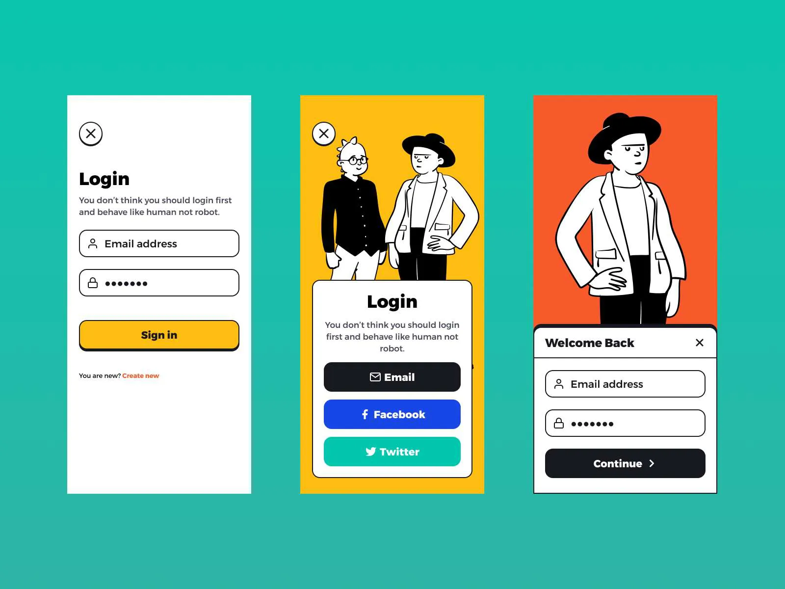 Contra ï¿½ Open Source Wireframe for Figma and Adobe XD No 4