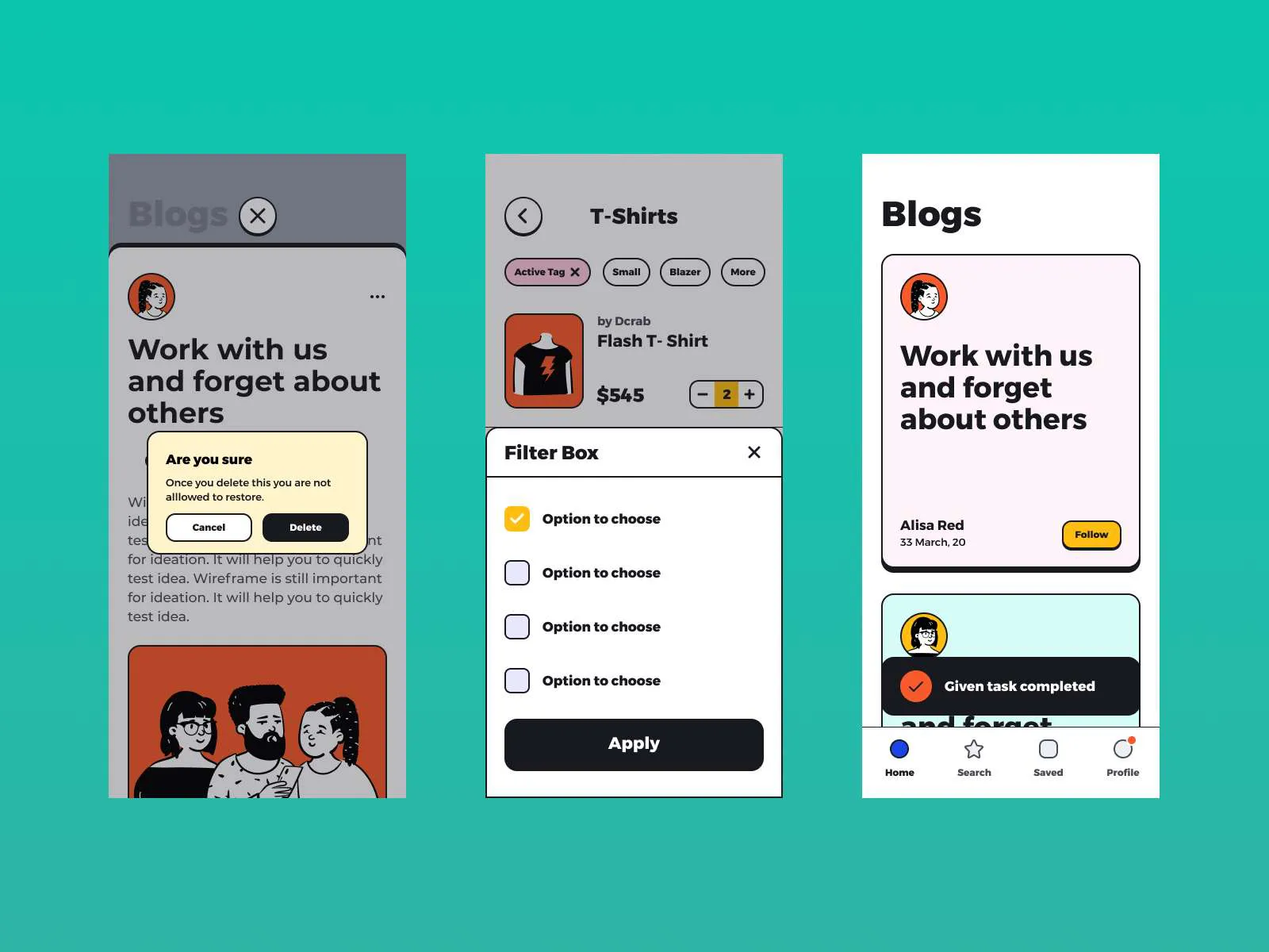 Contra ï¿½ Open Source Wireframe for Figma and Adobe XD No 5