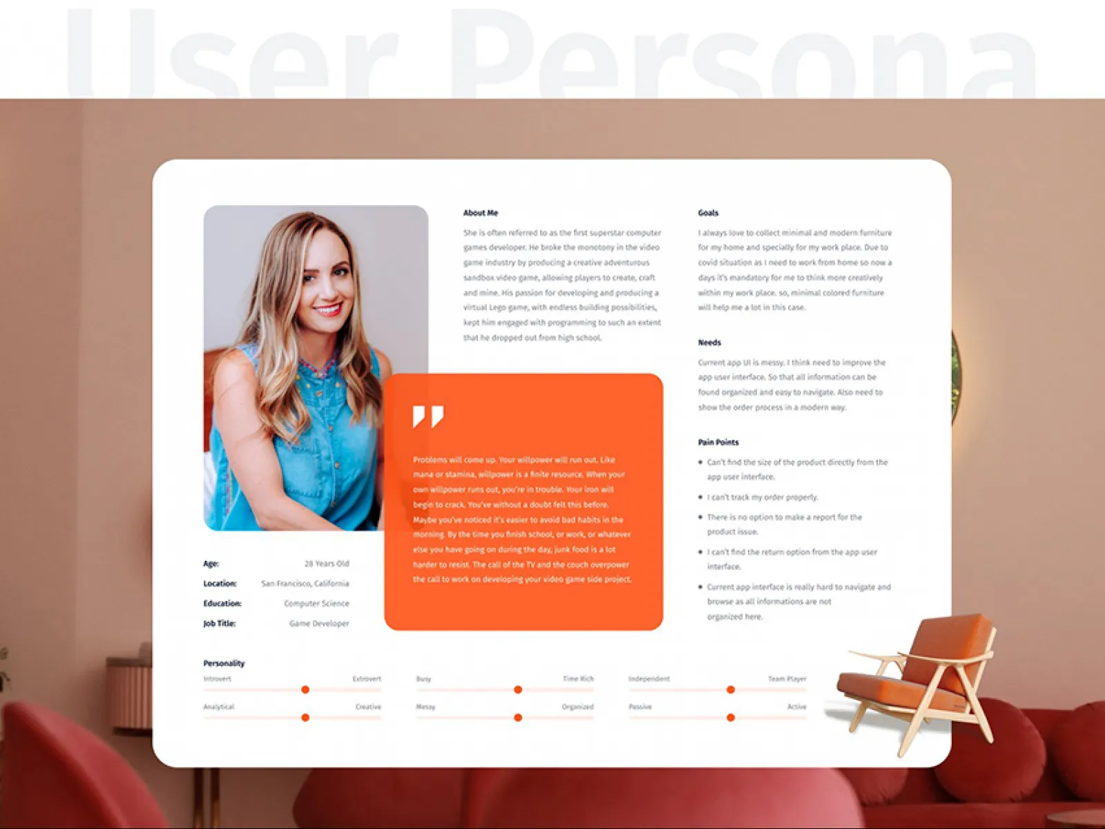 CV Resume Design for Figma and Adobe XD