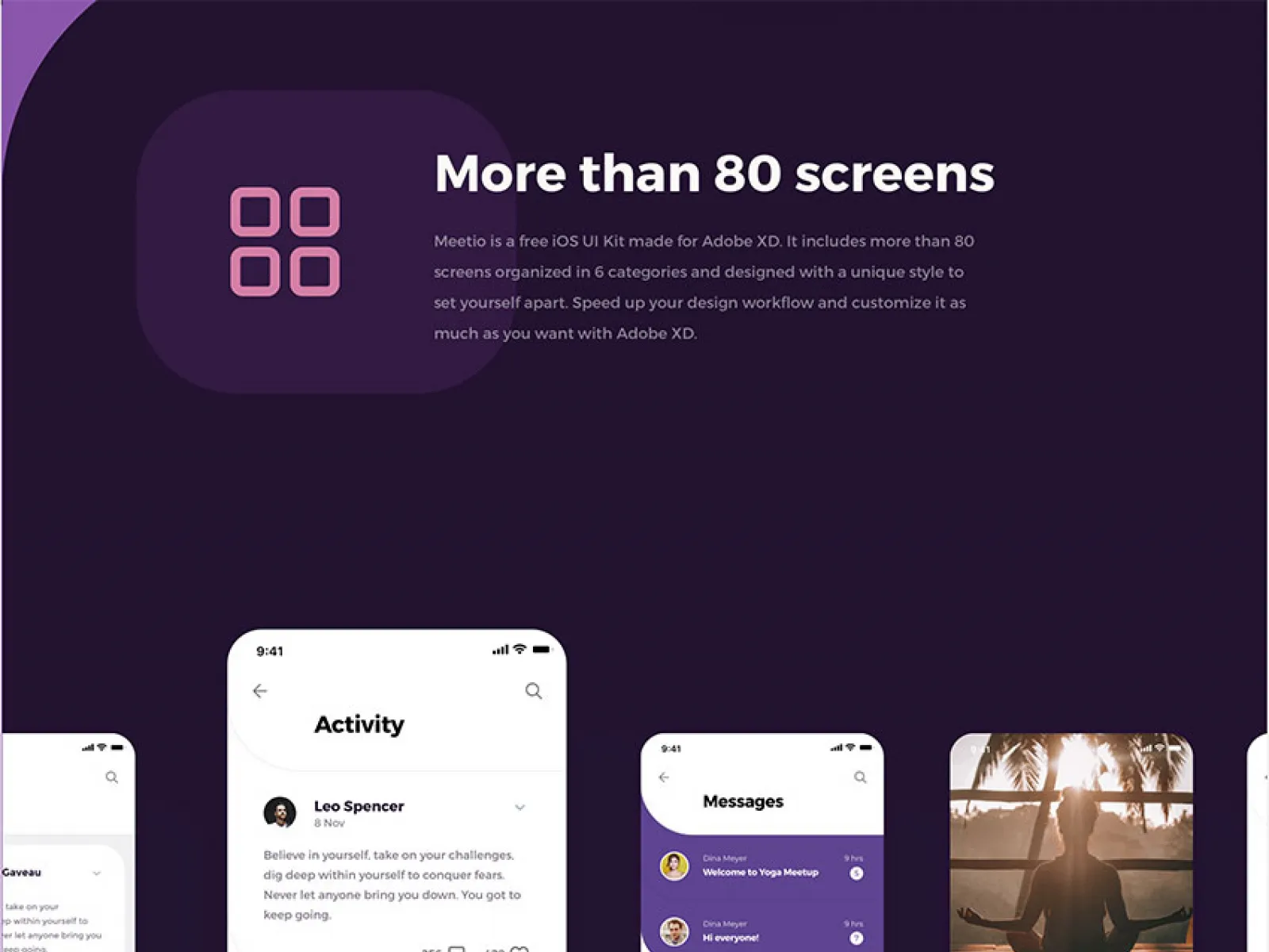 Dating App Design for Figma and Adobe XD