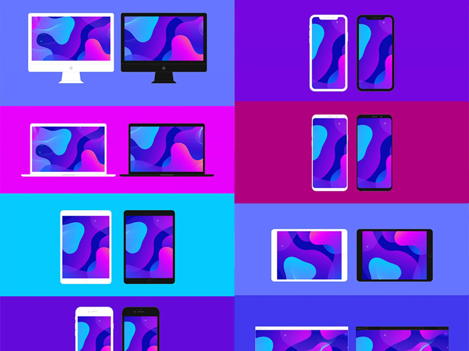 Devices Vector Mockup for Figma and Adobe XD