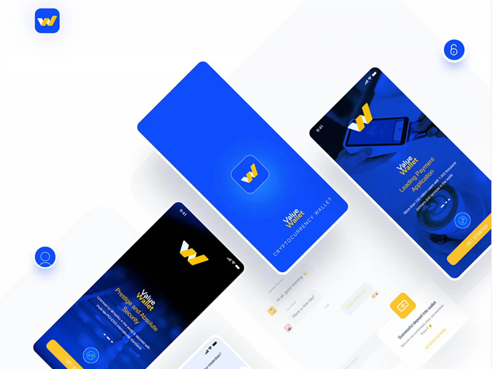 Digital Wallet Mobile App for Figma and Adobe XD