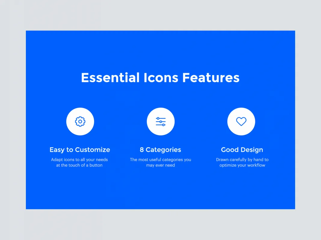 250 Essential Icons for Figma and Adobe XD