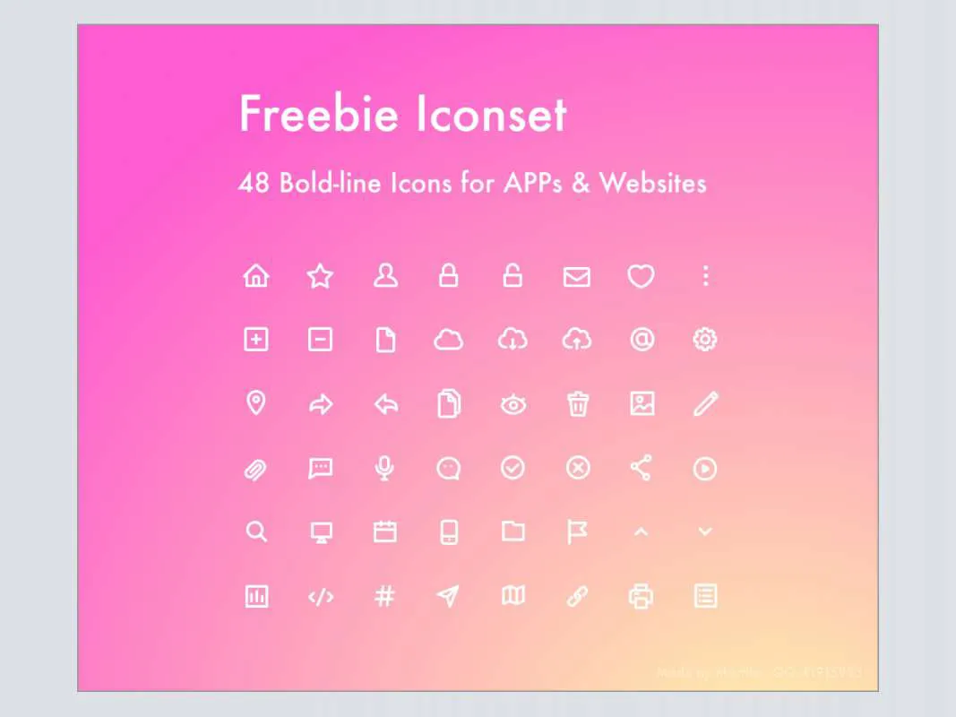 48 Freebie Icons for Figma and Adobe XD