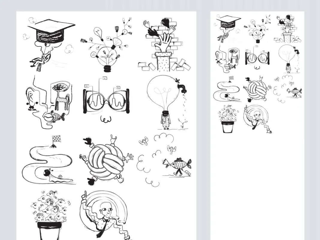 Absurd - Free Surrealist Illustrations for Figma and Adobe XD