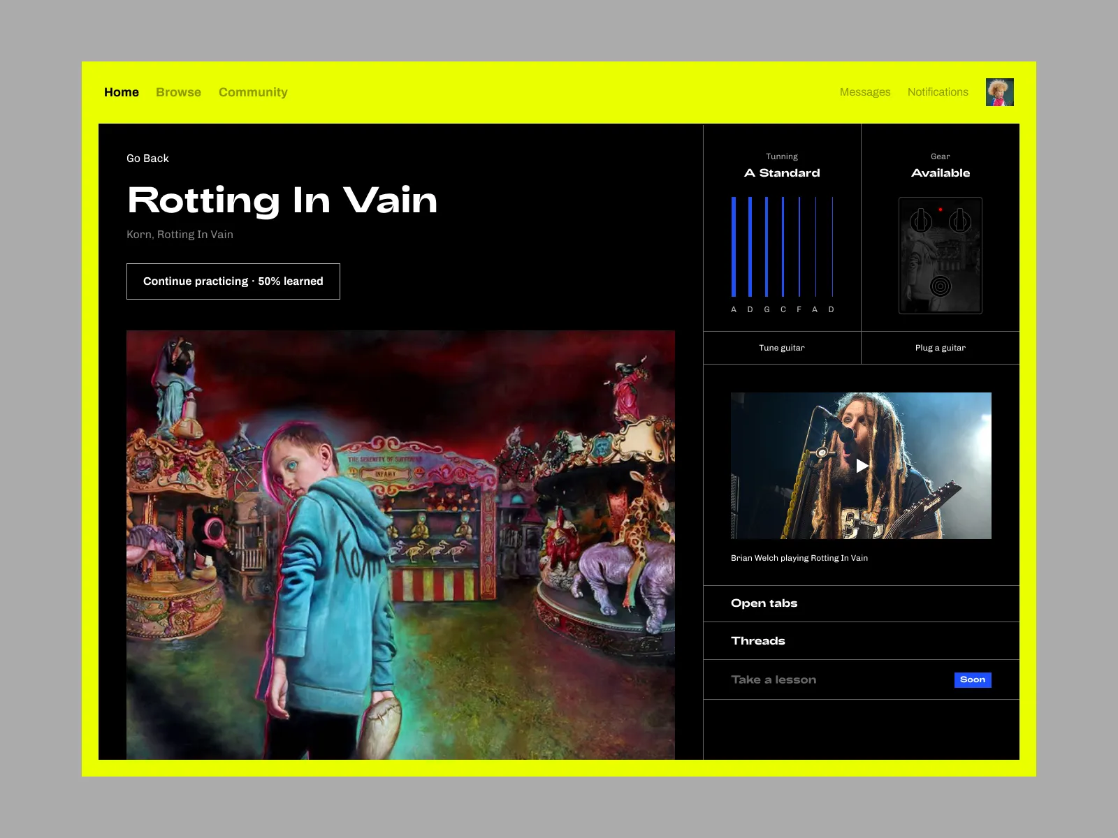 Acid Brutal UI Concept for Figma and Adobe XD No 4