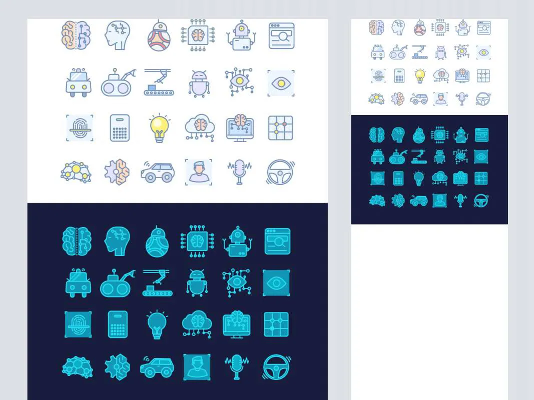 AI Free Icon Set by Xiaojianjian for Figma and Adobe XD