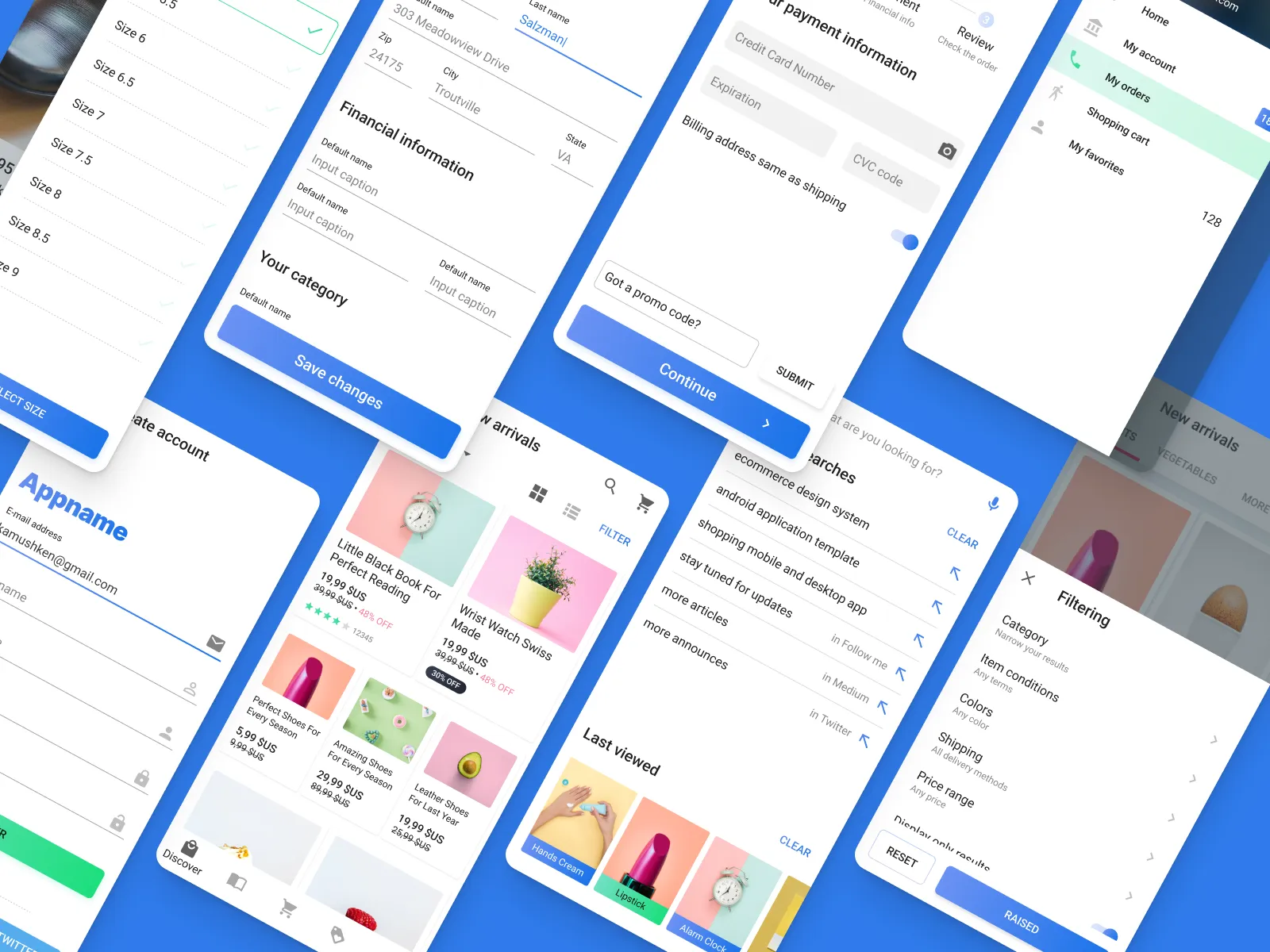 Android UI Kit for Figma and Adobe XD No 4