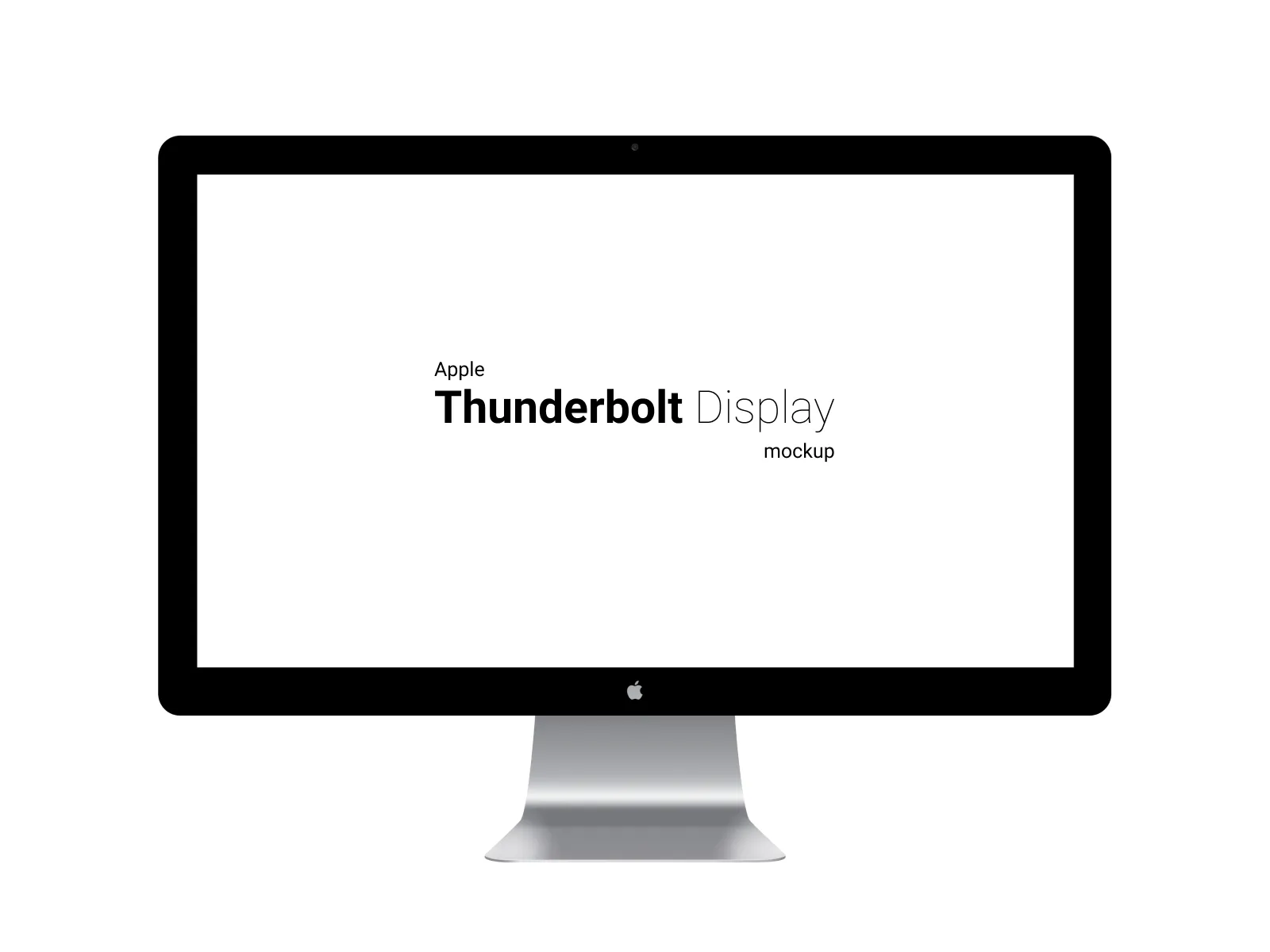 Apple Thunderbolt Display Mockup for Figma and Adobe XD No 4