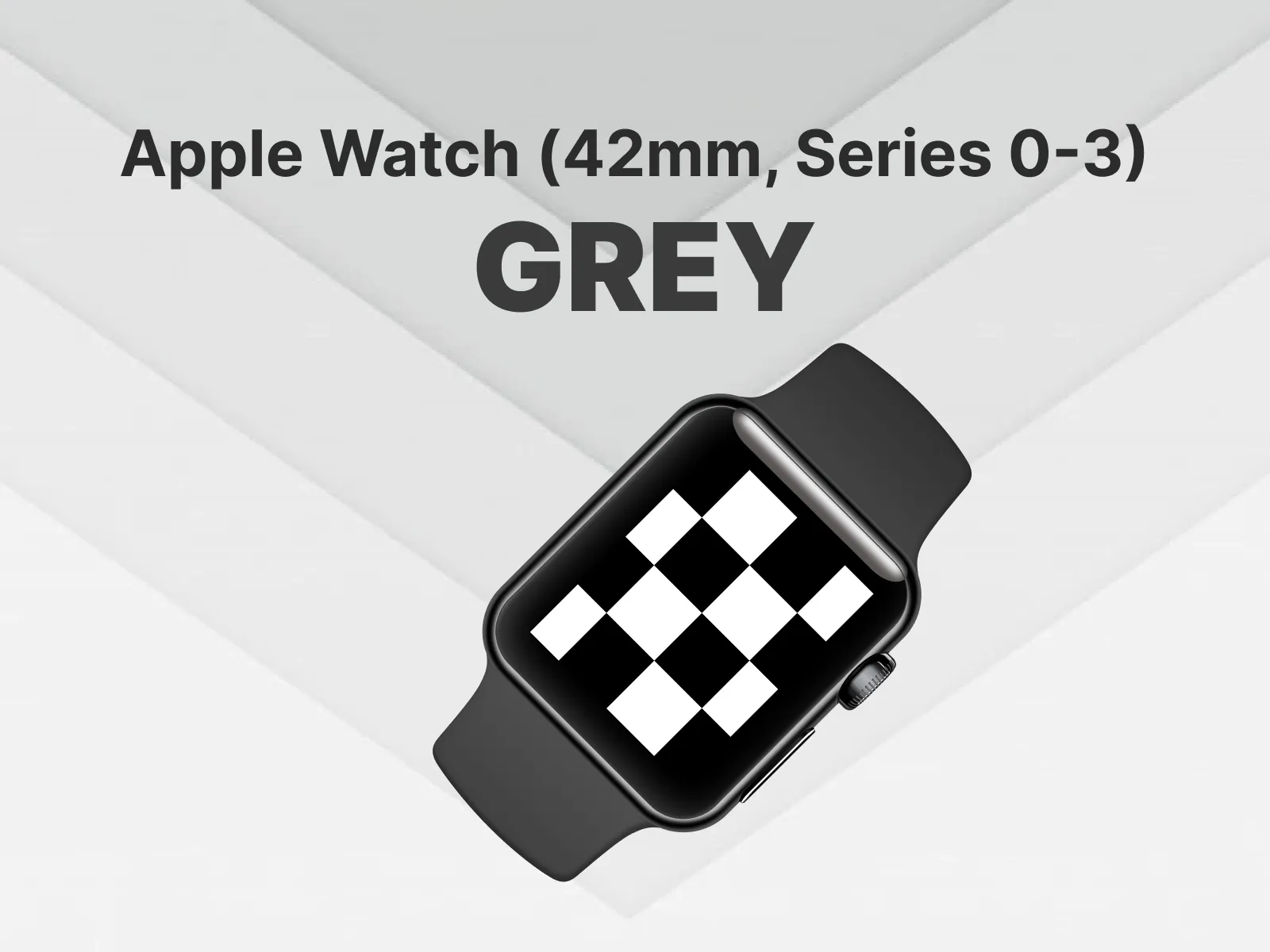 Apple Watch 3 42mm White Mockup for Figma and Adobe XD No 4