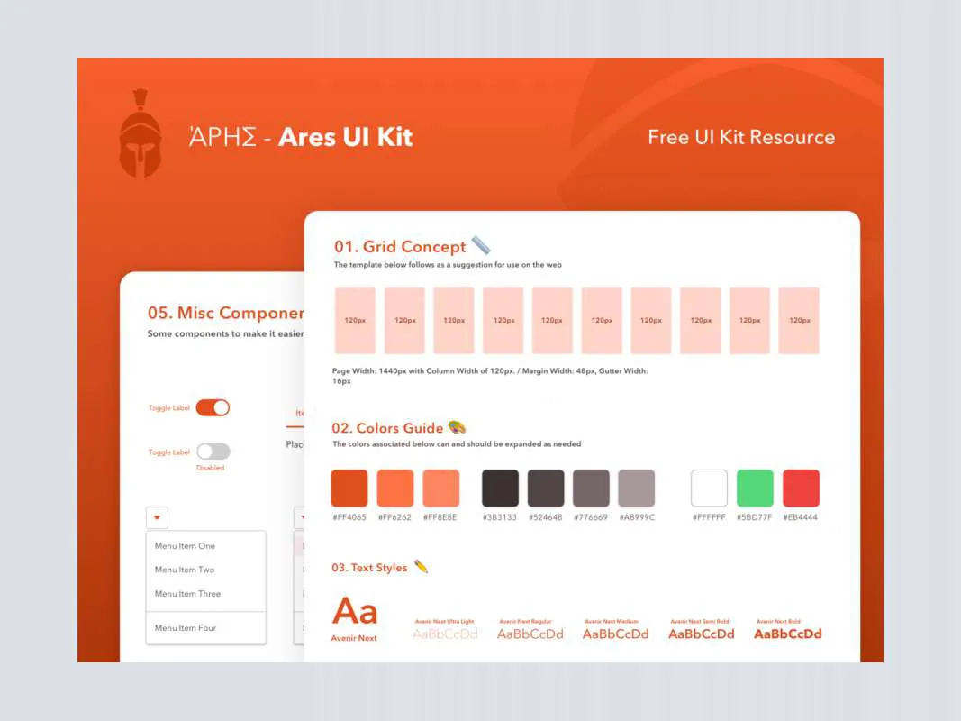 Ares UI Kit for Figma and Adobe XD