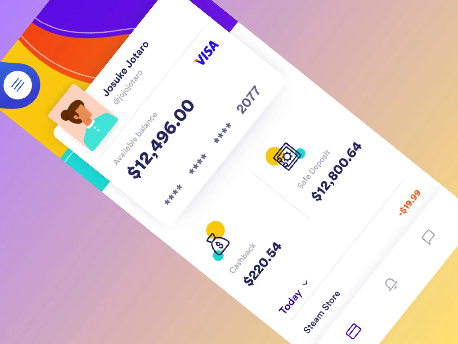 Bank Color App for Figma and Adobe XD No 4