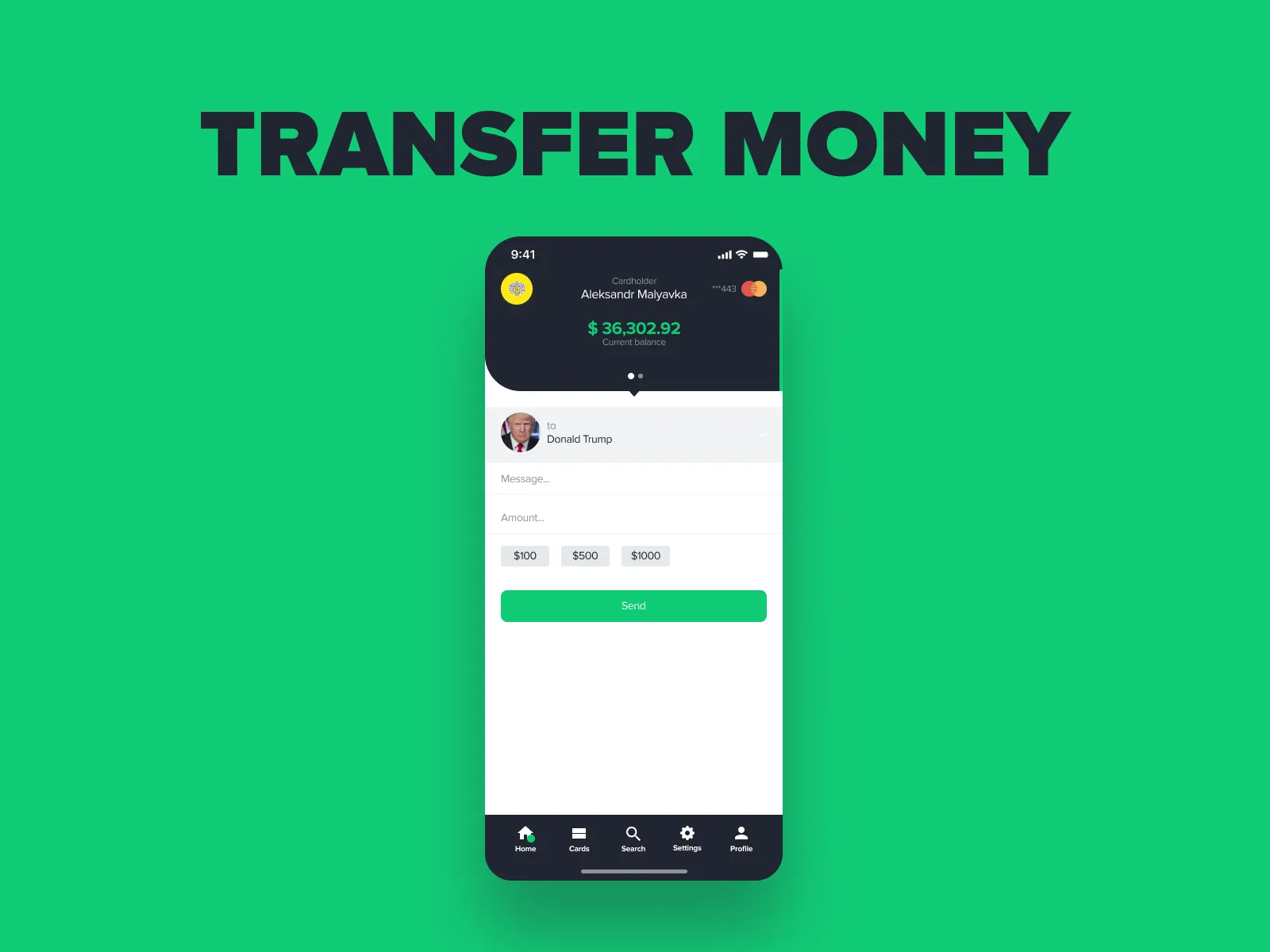 Banking App for Figma and Adobe XD No 4
