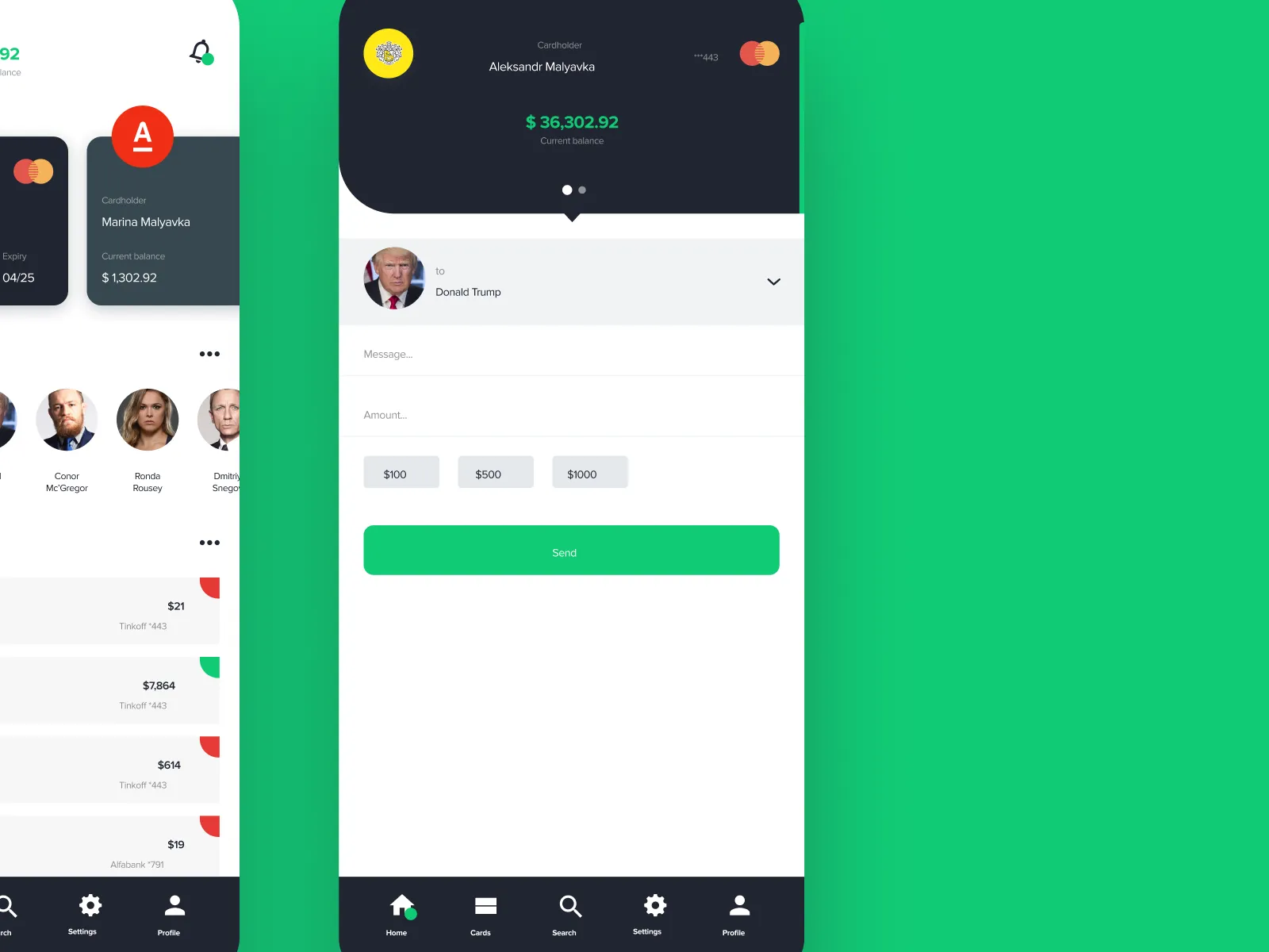 Banking App for Figma and Adobe XD No 4