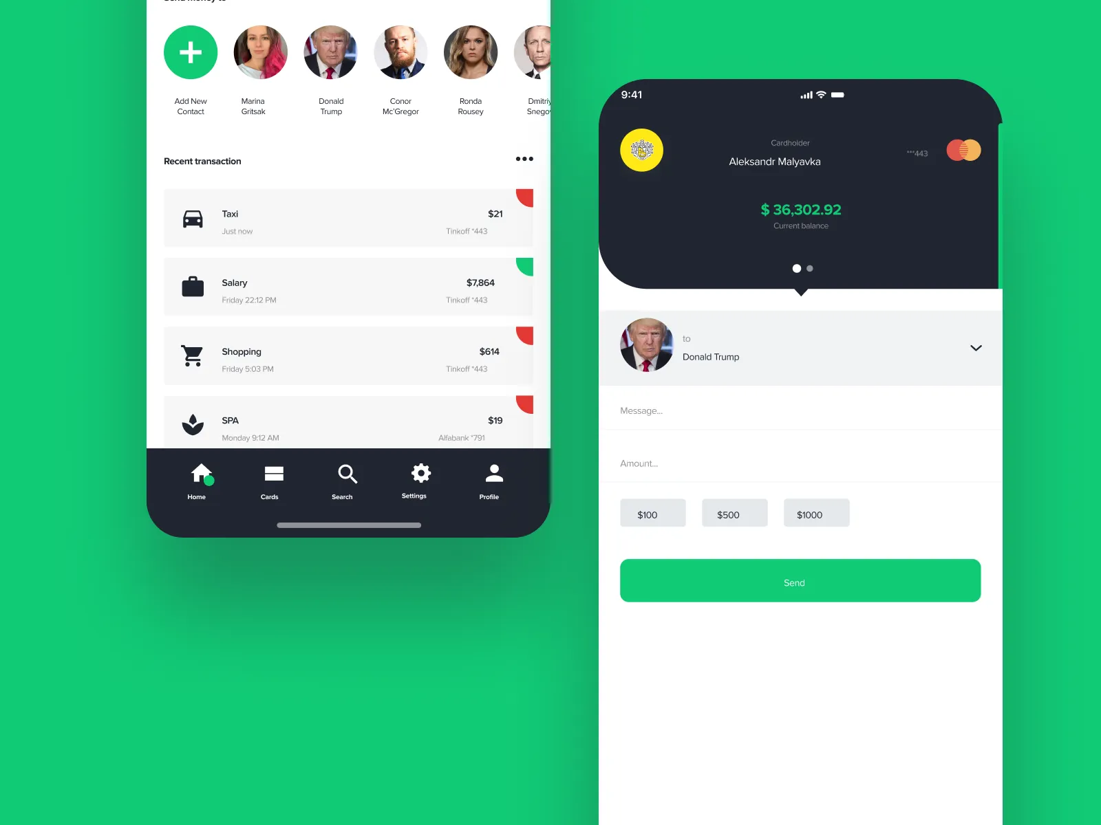 Banking App for Figma and Adobe XD No 5
