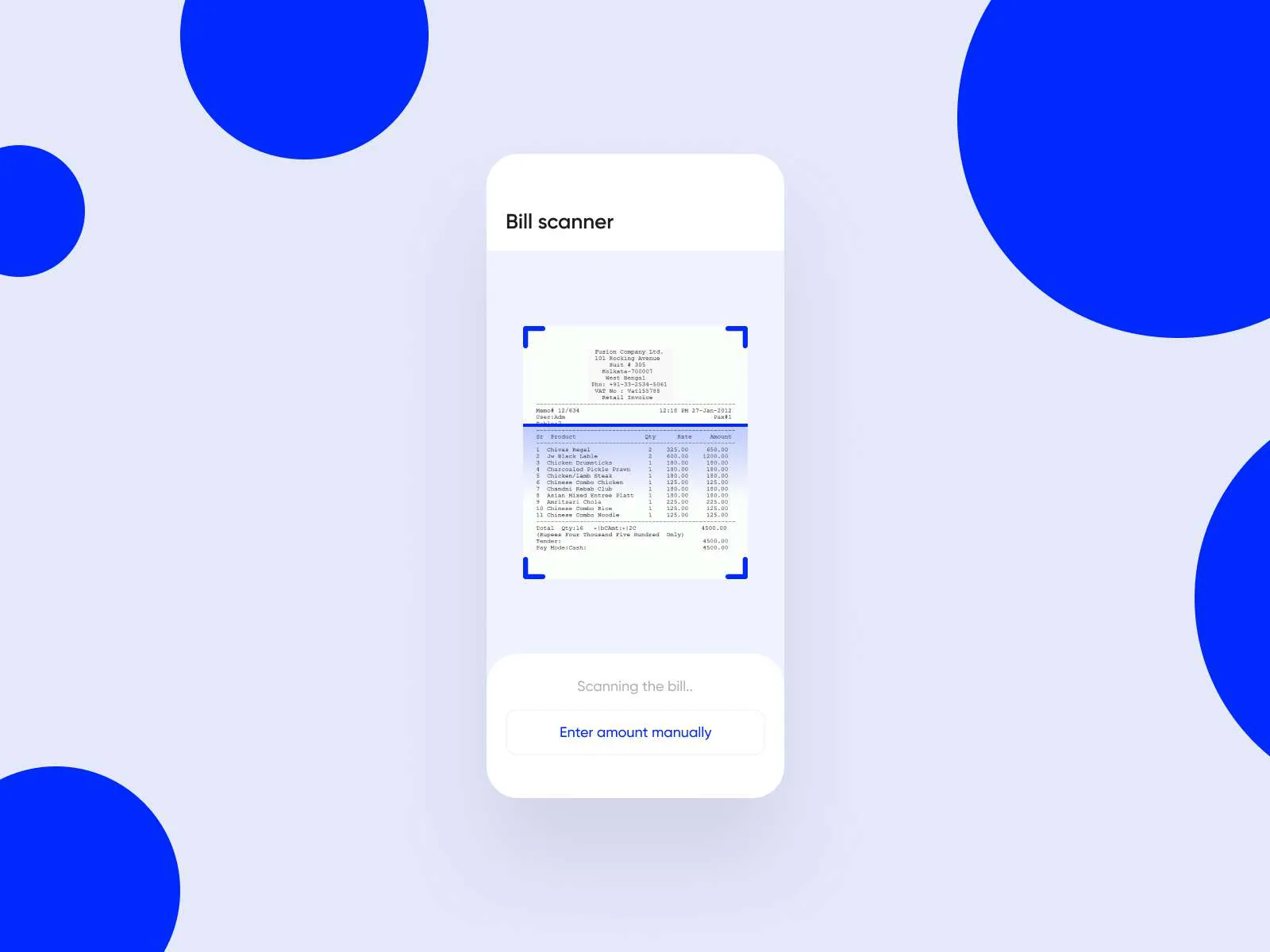 Bill Splitting App for Figma and Adobe XD No 2