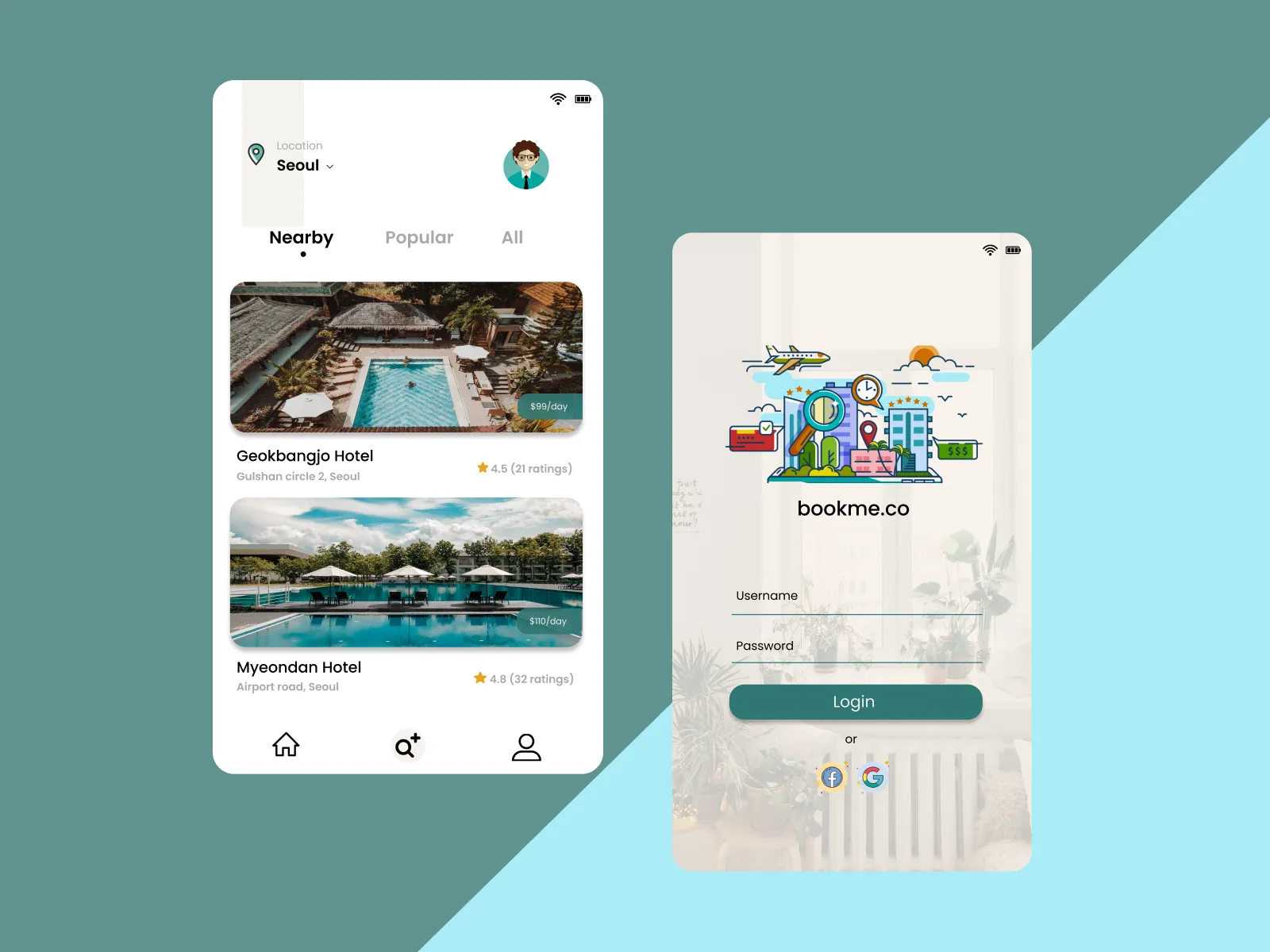 Booking Hotel App for Figma and Adobe XD No 4