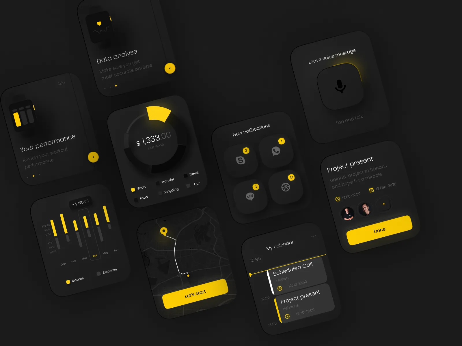 Boro UI for Apple Watch Apps for Figma and Adobe XD No 4