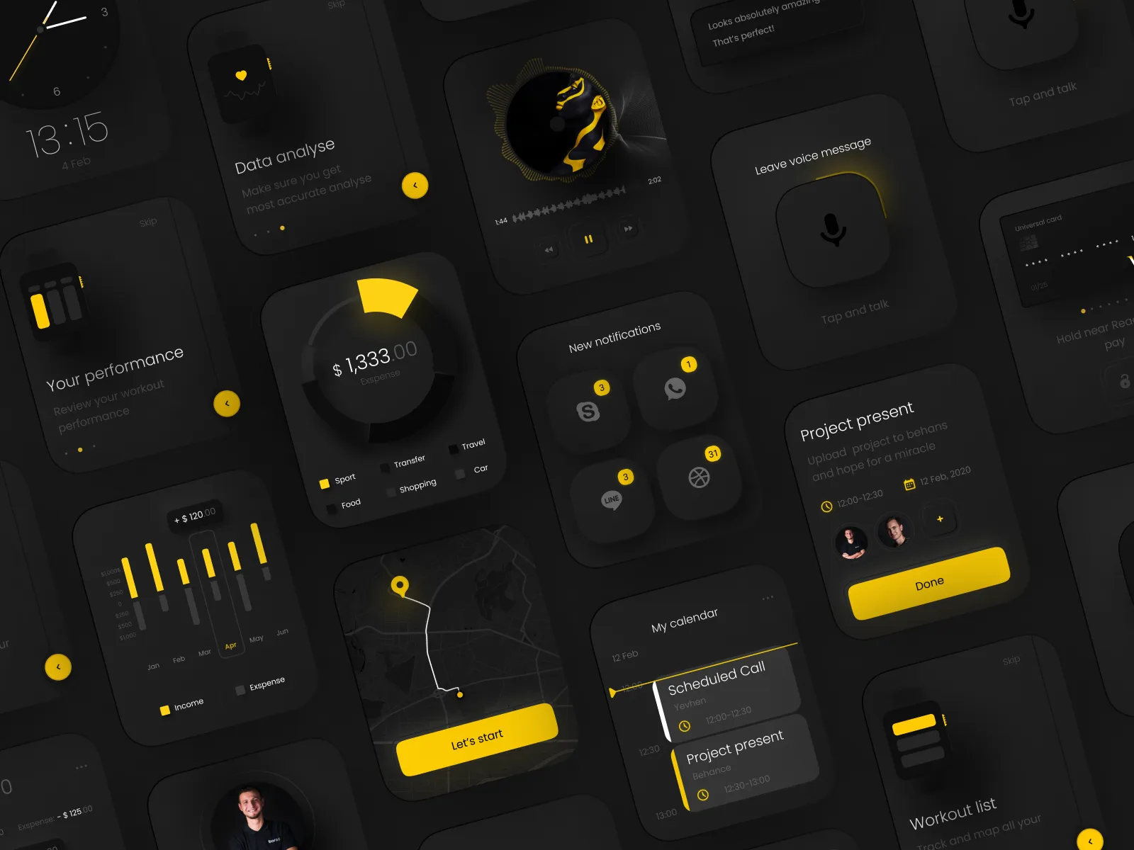 Boro UI for Apple Watch Apps for Figma and Adobe XD No 4