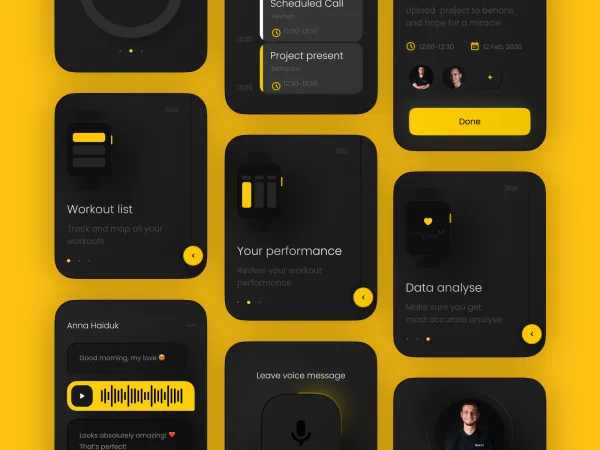 Boro UI for Apple Watch Apps for Figma and Adobe XD