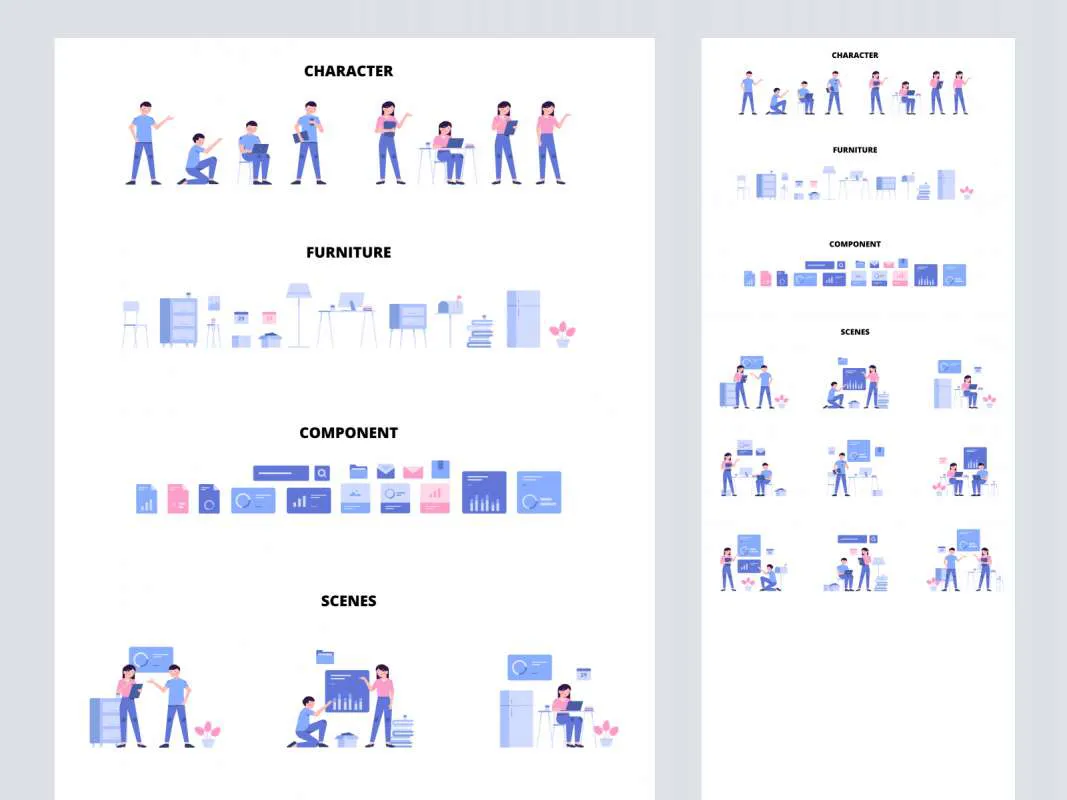Bush Modular Illustration Kit for Figma and Adobe XD
