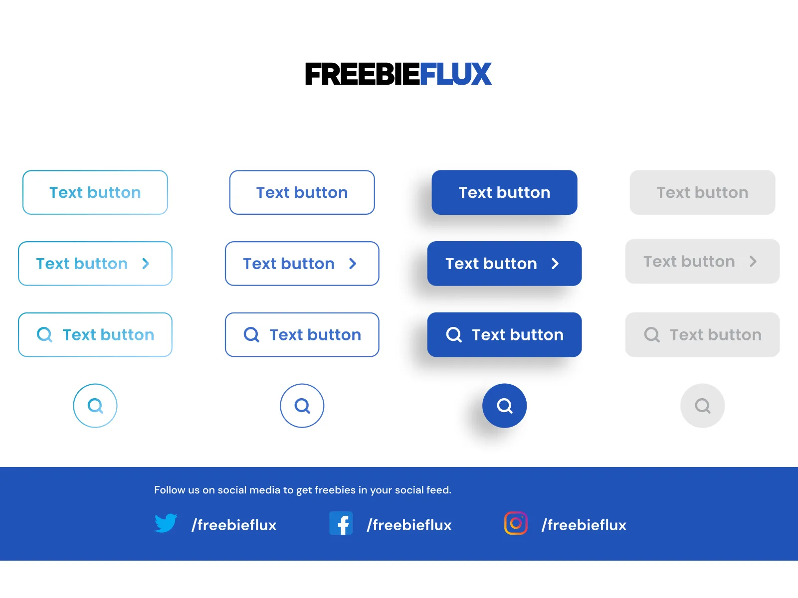 Buttons with Variants for Figma and Adobe XD No 2