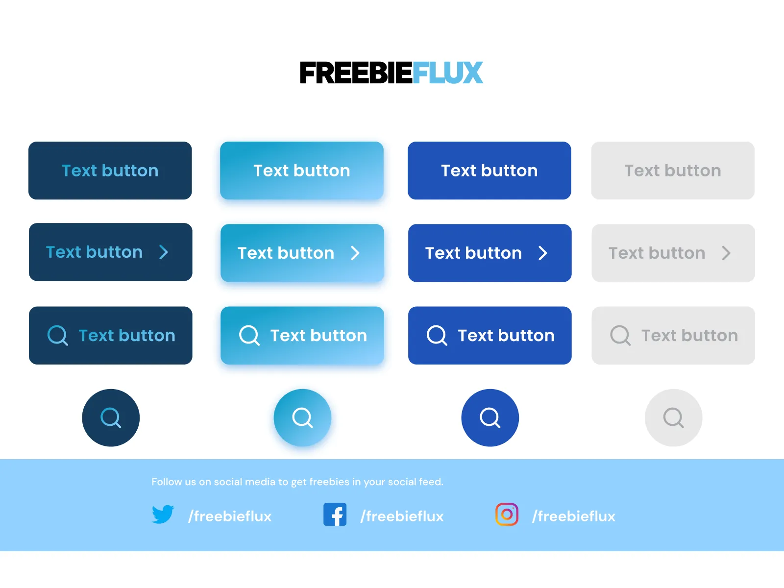 Buttons with Variants for Figma and Adobe XD No 4