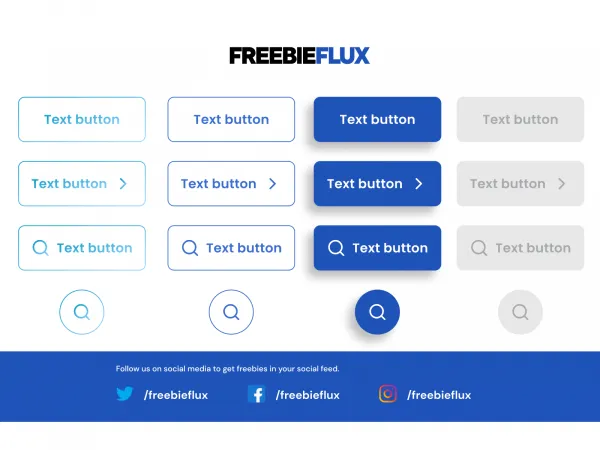 Buttons with Variants for Figma and Adobe XD