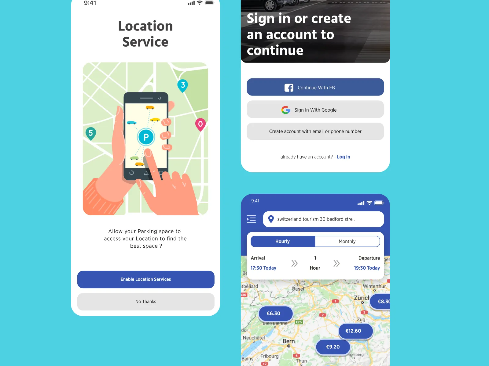 Car Parking Mobile UI Kit for Figma and Adobe XD No 2