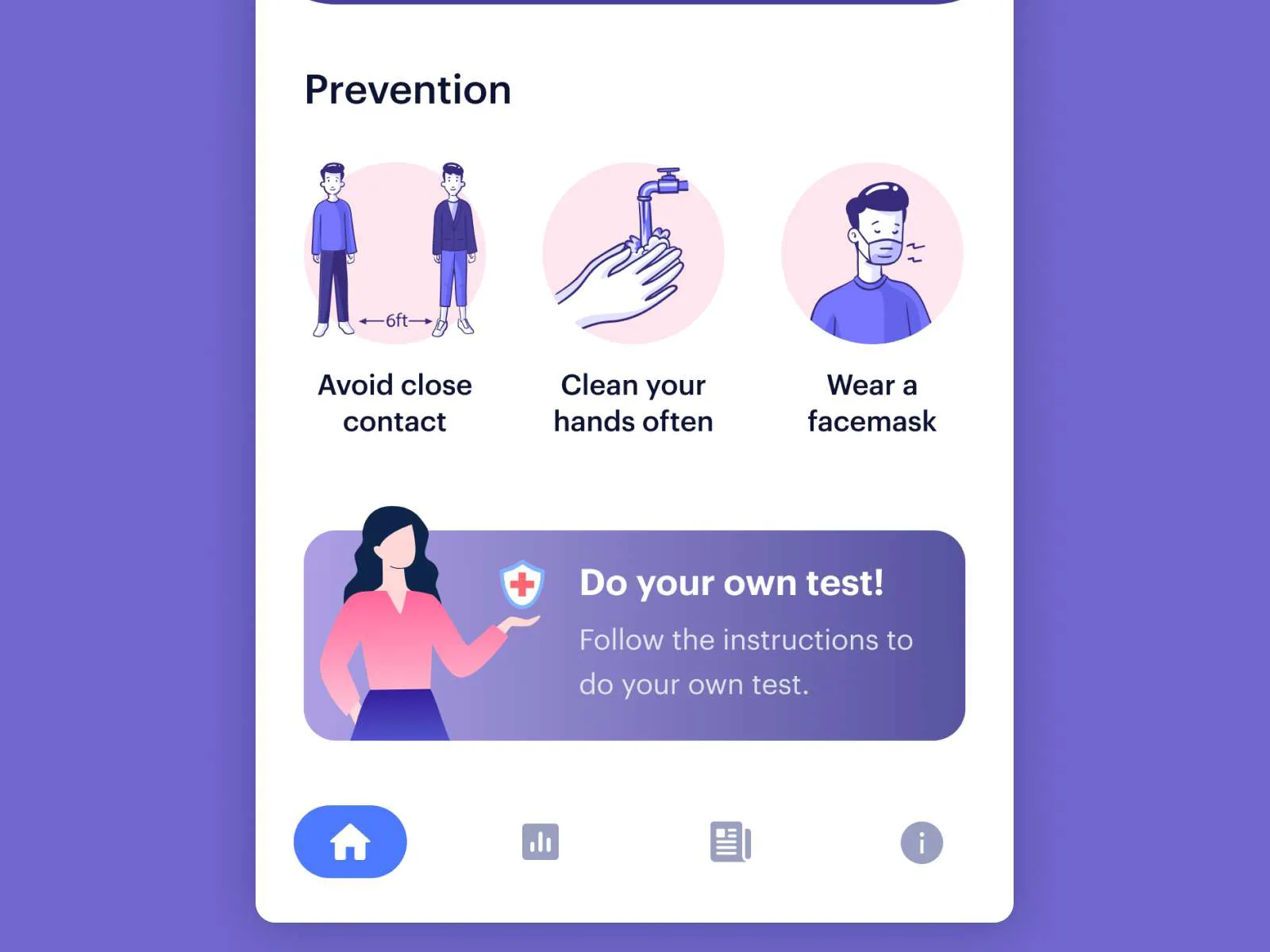 Coronavirus App for Figma and Adobe XD No 5