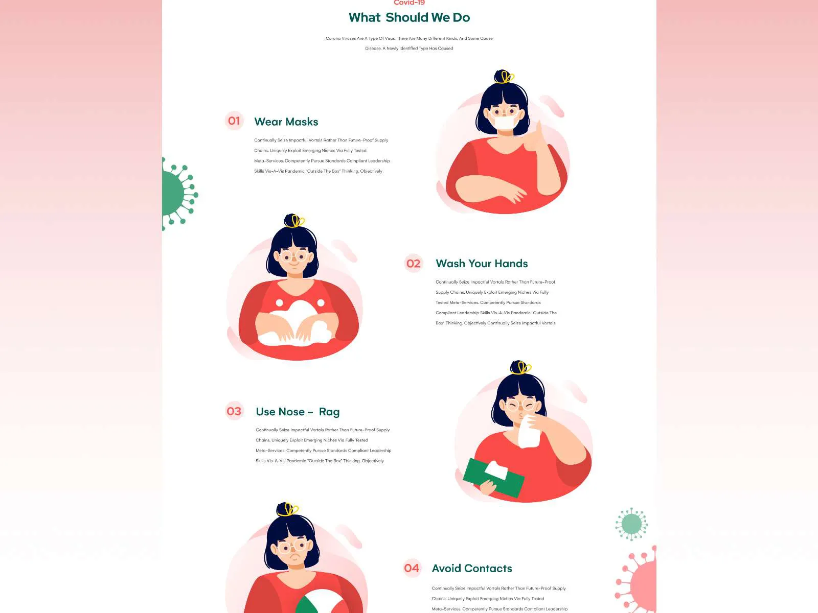 COVID-19 Landing Page for Figma and Adobe XD No 4