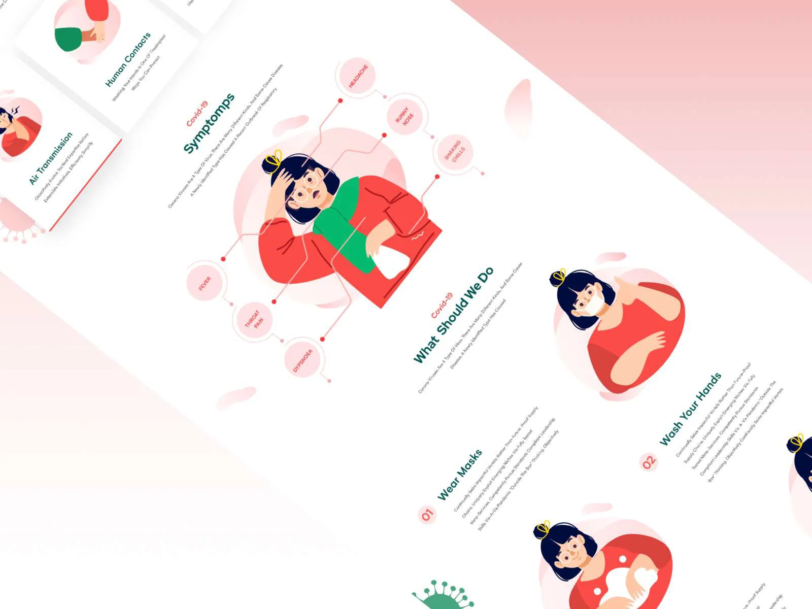 COVID-19 Landing Page for Figma and Adobe XD No 5