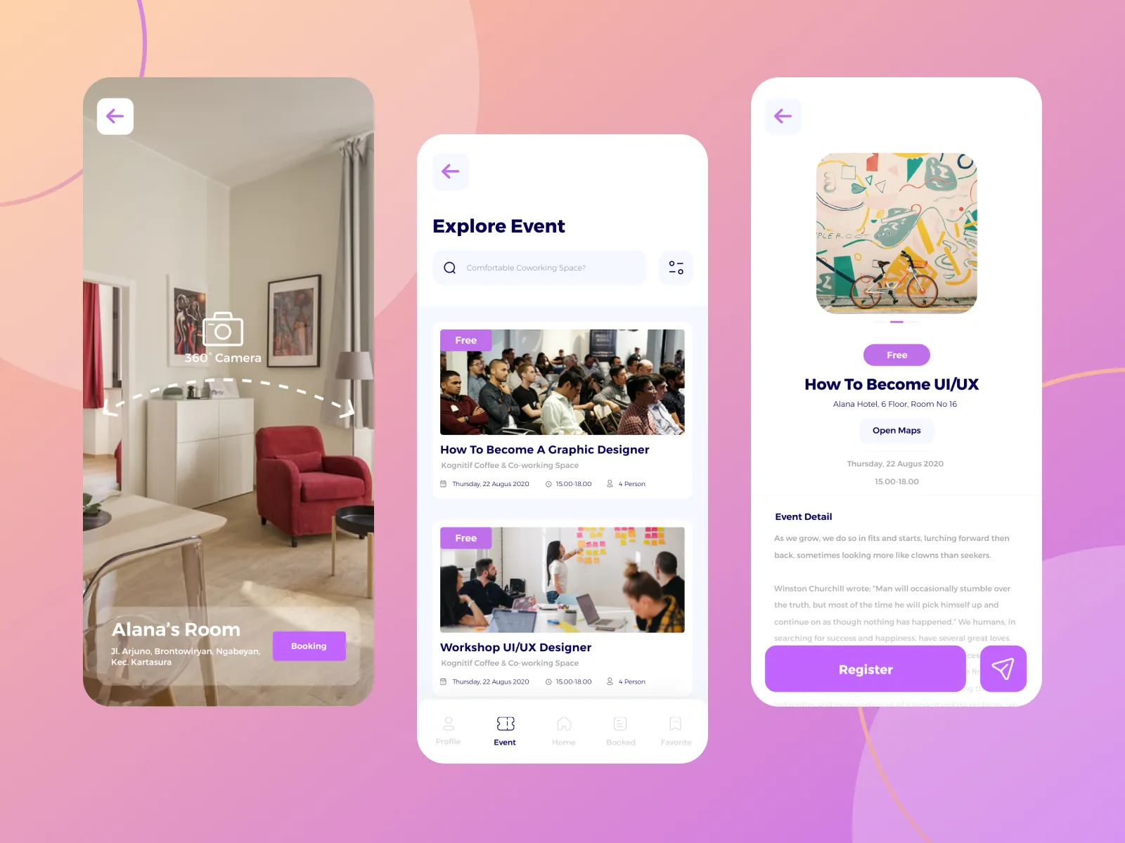 Coworking Space UI Kit for Figma and Adobe XD No 2